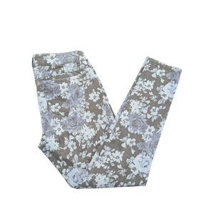 Componix Jolt Floral Denim Blue Jeans Cotton Spandex